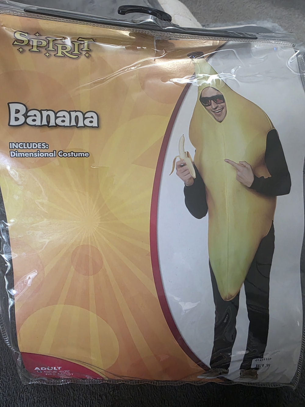 Spirit Yellow Banana Costume
